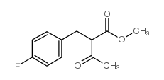 2-(4-氟苄基)-3-氧代丁酸甲酯结构式