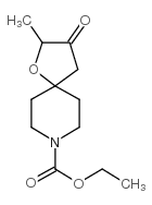 2-甲基-3-氧代-1-噁-8-氮杂螺[4.5]癸烷-8-羧酸乙酯结构式