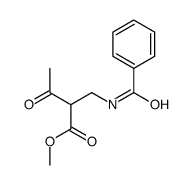 2-(N-苯甲酰胺甲基)-3-氧代丁酸甲酯结构式