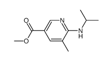 Methyl 6-(isopropylamino)-5-methylnicotinate Structure