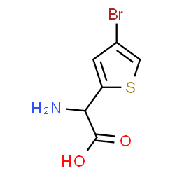 AMINO-(4-BROMO-THIOPHEN-2-YL)-ACETIC ACID结构式