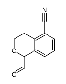1-formyl-3,4-dihydro-1H-isochromene-5-carbonitrile结构式