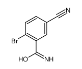 2-bromo-5-cyanobenzamide Structure