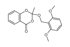 2-(2,6-dimethoxybenzyloxy)-2-methyl-4H-1,3-benzodioxin-4-one结构式