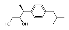 (2R,3S)-3-(4'-(2''-methylpropyl)phenyl)butane-1,2-diol结构式