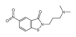 2-[3-(dimethylamino)propyl]-5-nitro-1,2-benzothiazol-3-one结构式