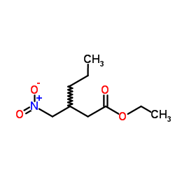 3-(硝基甲基)己酸乙酯结构式