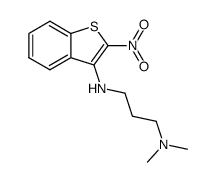 N,N-Dimethyl-N'-(2-nitro-benzo[b]thiophen-3-yl)-propane-1,3-diamine结构式