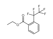 ethyl 2-(pentafluoroethyl)benzoate结构式