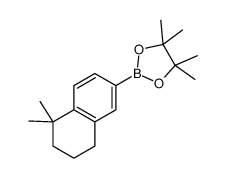 2-(5,5-dimethyl-5,6,7,8-tetrahydronaphthalen-2-yl)-4,4,5,5-tetramethyl-1,3,2-dioxaborolane Structure