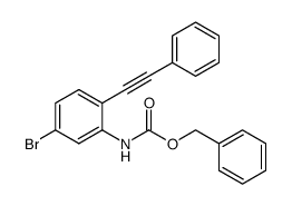 benzyl 5-bromo-2-(phenylethynyl)phenylcarbamate Structure