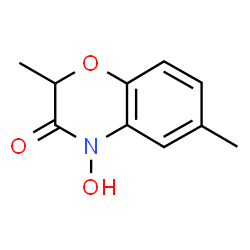 2,6-Dimethyl-4-hydroxy-2H-1,4-benzoxazin-3(4H)-one Structure