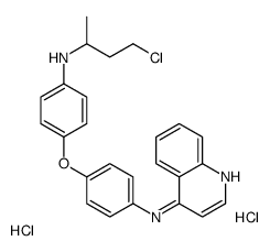 N-[4-[4-(4-chlorobutan-2-ylamino)phenoxy]phenyl]quinolin-4-amine dihyd rochloride结构式