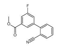 2-氰基-5-氟-[1,1-联苯]-3-羧酸甲酯结构式