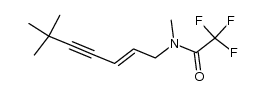 (E)-N-trifluoroacetyl-N,6,6-trimethyl-2-hepten-4-ynamine结构式