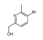 (5-bromo-6-methylpyridin-2-yl)methanol Structure