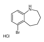 6-BROMO-2,3,4,5-TETRAHYDRO-1H-BENZO[B]AZEPINE HYDROCHLORIDE structure