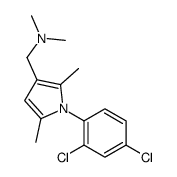 1-[1-(2,4-dichlorophenyl)-2,5-dimethylpyrrol-3-yl]-N,N-dimethylmethanamine结构式