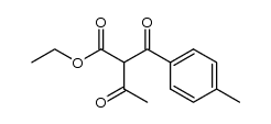 2-(4-methyl-benzoyl)-3-oxo-butyric acid ethyl ester结构式