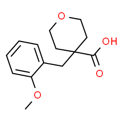 4-[(2-Methoxyphenyl)methyl]oxane-4-carboxylic acid Structure