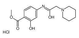 methyl 2-hydroxy-4-[(2-piperidin-1-ylacetyl)amino]benzoate,hydrochloride Structure