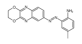 7-(2-amino-5-methylphenyl)azo-1,4-dioxino<2,3-b>quinoxaline结构式