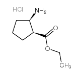 (1R,2S)-REL-ETHYL 2-AMINOCYCLOPENTANECARBOXYLATE HYDROCHLORIDE Structure