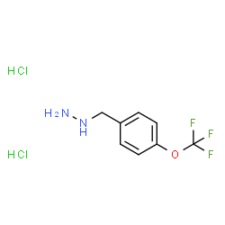 (4-(Trifluoromethoxy)benzyl)hydrazine dihydrochloride Structure