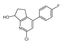 2-氯-4-(4-氟苯基)-6,7-二氢-5H-环戊并[b]吡啶-7-醇结构式