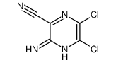 3-氨基-5,6-二氯吡嗪-2-甲腈结构式