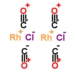 carbon monoxide; rhodium(+1) cation; dichloride Structure