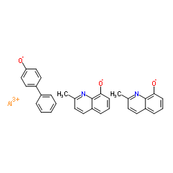 双(8-羟基-2-甲基喹啉)-(4-苯基苯氧基)铝结构式