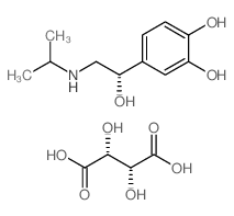 (+)-异丙基肾上腺素(+)酒石酸氢盐结构式