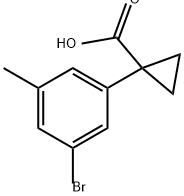 1-(3-溴-5-甲基苯基)环丙烷羧酸结构式