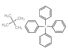 Methanaminium, N,N,N-trimethyl-, tetraphenylborate (1-) Structure