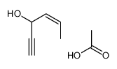 acetic acid,hex-4-en-1-yn-3-ol结构式