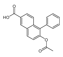 6-acetyloxy-5-phenylnaphthalene-2-carboxylic acid结构式