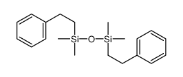 1,1,3,3-tetramethyl-1,3-di(2-phenylethyl) disiloxane Structure