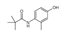 N-(4-hydroxy-2-methylphenyl)-2,2-dimethylpropanamide结构式