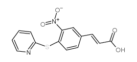 3-[3-硝基-4-(2-吡啶氧代)苯基]丙烯酸结构式
