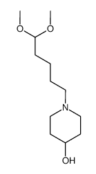 5-(4-hydroxypiperidin-1-yl)pentanal dimethyl acetal Structure