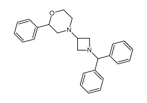 4-[1-(DIPHENYLMETHYL)-3-AZETIDINYL]-2-PHENYL-MORPHOLINE结构式