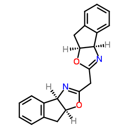 BIS((3AR,8AS)-8,8A-DIHYDRO-3AH-INDENO[1,2-D]OXAZOL-2-YL)METHANE structure