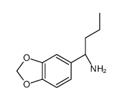 (R)-1-(苯并[d][1,3]二氧代-5-基)-1-丁胺结构式