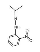 acetone-(2-nitro-phenylhydrazone) Structure