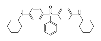 N-cyclohexyl-4-[[4-(cyclohexylamino)phenyl]-phenylphosphoryl]aniline Structure