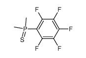 Dimethyl(pentafluorophenyl)phosphine sulfide结构式