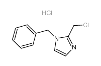1-benzyl-2-(chloromethyl)-1h-imidazole hcl Structure