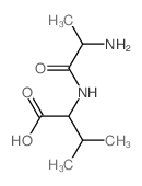 DL-丙氨酰基-DL-缬氨酸结构式
