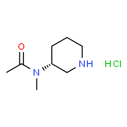 N-甲基-N-[(3R)-哌啶-3-基]乙酰胺盐酸盐结构式
